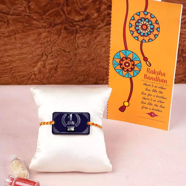 #1 Bhai Rakhi With Card Combo