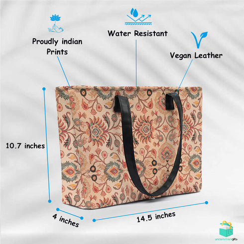 Sanganeri Print Women's Office Bag - Uncommongifts.in