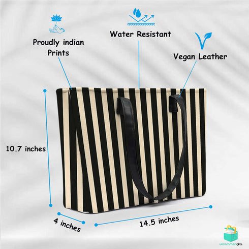 Strip printed Women's Office Bag - Uncommongifts.in