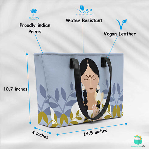 Traditional girl Printed Women's Office Bag - Uncommongifts.in