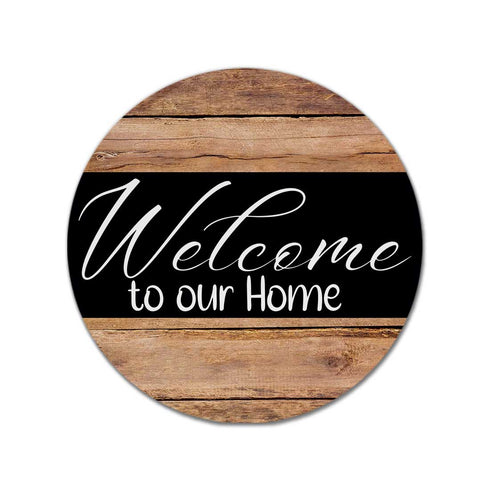 Welcome To Our Home Personalised Wall Hanging - Uncommongifts.in