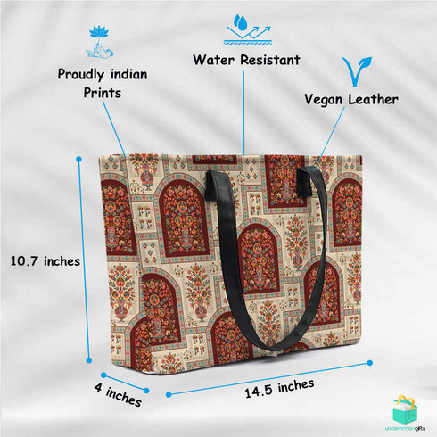 Motif Print Women's Office Bag - Uncommongifts.in
