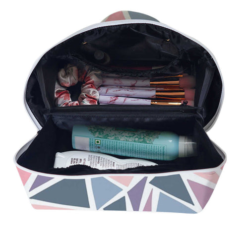Personalised Multicolor Travel Makeup Bag Cosmetic Storage Vanity Pouch