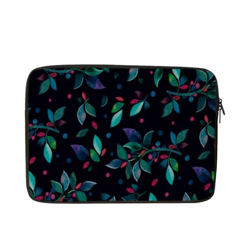 Leaf Printed Personalised Laptop Sleeve/Cover - Uncommongifts.in