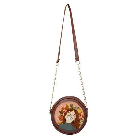 Personalised Round Sling Bag for Modern Minimalists - Uncommongifts.in