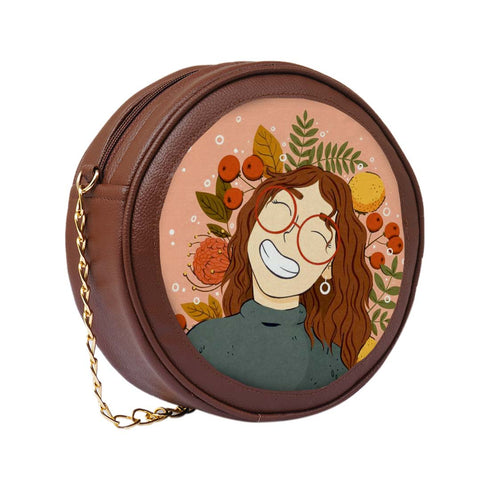 Personalised Round Sling Bag for Modern Minimalists - Uncommongifts.in