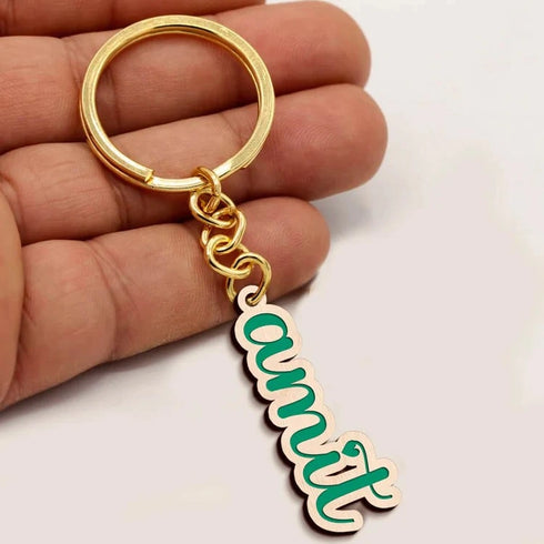 Personalized Wooden Keychain