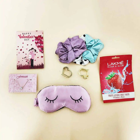 Personalised Drawstring Bag Gift Hamper for Valentine’s Day