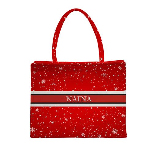 Customized Christmas Theme Box Tote Bag - Uncommongifts.in