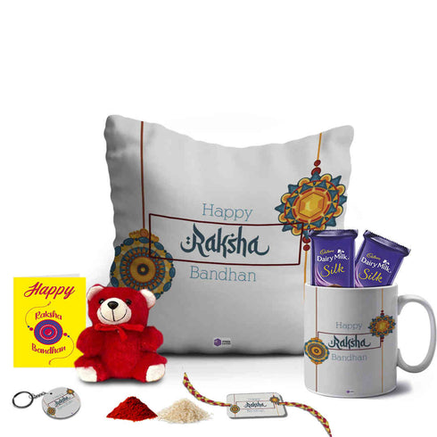 Happy Raksha Bandhan Printed Gift Combo - Uncommongifts.in