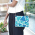 Blue Geometric Printed Sling Bag - Uncommongifts.in