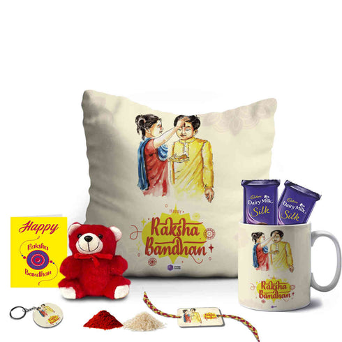 Raksha Bandhan Printed Gift Combo - Uncommongifts.in