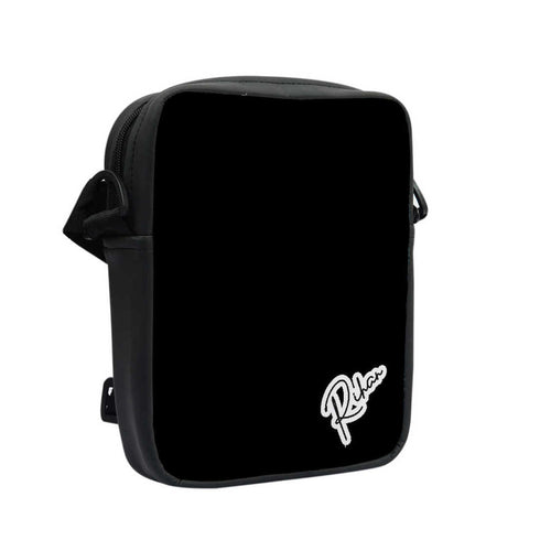 Plain Black Print Personalised Men Sling Bag - Uncommongifts.in