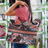 Customized Floral Printed Brown Handheld Box Bag - Uncommongifts.in