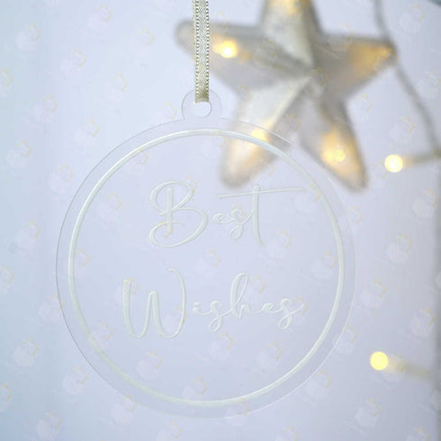 Personalised Best Wishes Ornaments for Christmas
