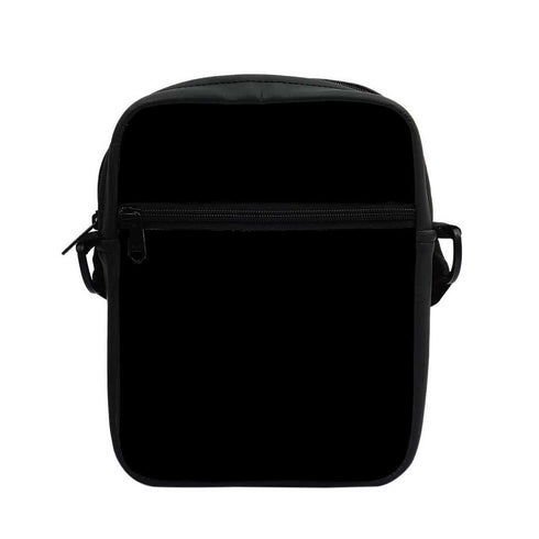 Plain Black Print Personalised Men Sling Bag - Uncommongifts.in
