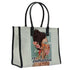 Personalised Beautiful Girl Floral Printed Box Tote Bag - Uncommongifts.in