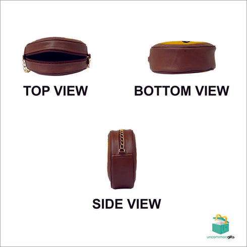 Personalized Round Sling Bag for Your Adventures - Uncommongifts.in