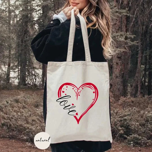 Personalised Valentines Day Tote Bag For Woman