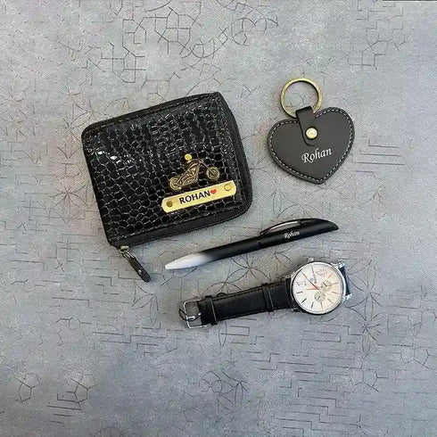 Personalized Men Wallet Combo | Fathers Day