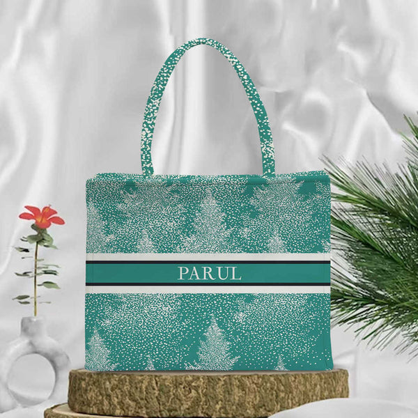 Customized Christmas Theme Box Tote Bag - Uncommongifts.in