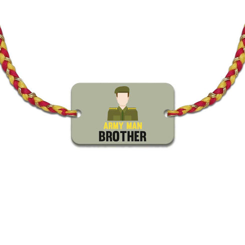 Army Man Brother Rakhi Gift Combo - Uncommongifts.in