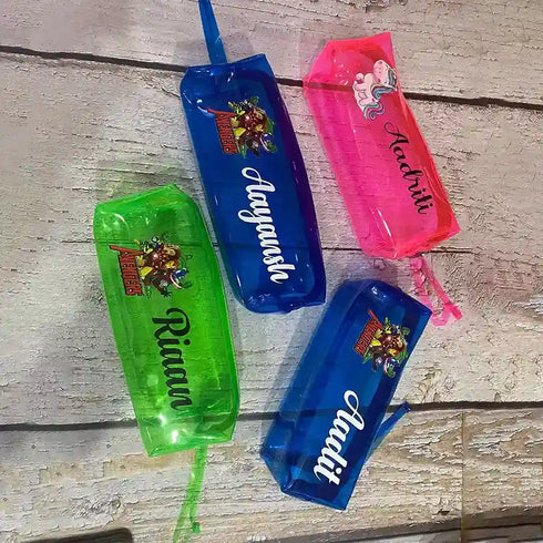 Personalized Jelly Pencil Pouch for Kids