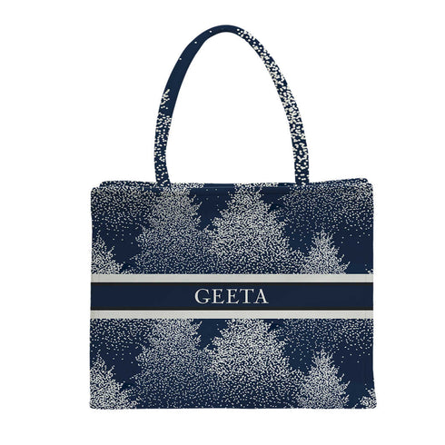 Customized Christmas Theme Box Tote Bag - Uncommongifts.in