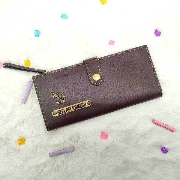 Personalised Women's Wallet With Charm - Uncommongifts.in