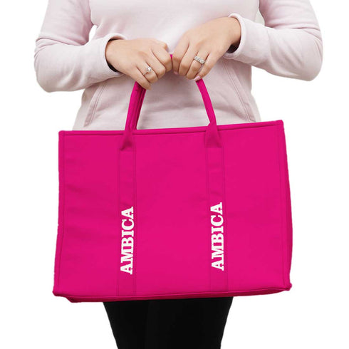 Personalised Pink Woody Handbag Tote Bag - Uncommongifts.in