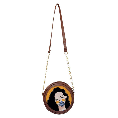 Personalized Round Bag for Everyday Elegance - Uncommongifts.in