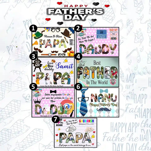 Personalized Fathers Day Photo Frame