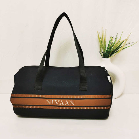 Personalised Duffle Bag & Box Pouch Kids Gift Combo