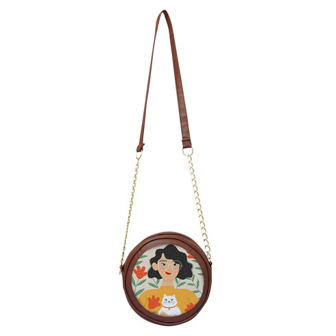 Personalized Round Sling Bag for Your Adventures - Uncommongifts.in