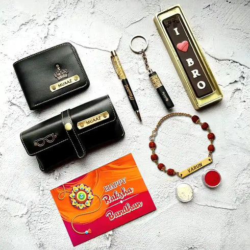 Customized Rakhi Combo Gift Set