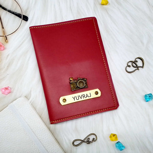 Personalized Luggage Tag With Passport Cover – Combo Gift - Uncommongifts.in