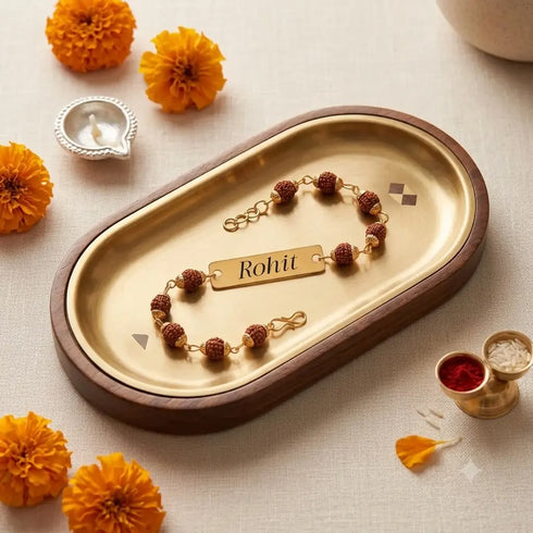 Customize Rudraksh Chain Rakhi