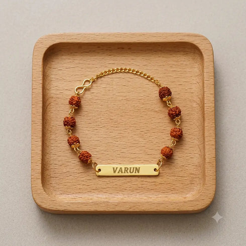 Customize Rudraksh Chain Rakhi