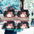 Customized Floral Printed Black Handheld Box Bag - Uncommongifts.in