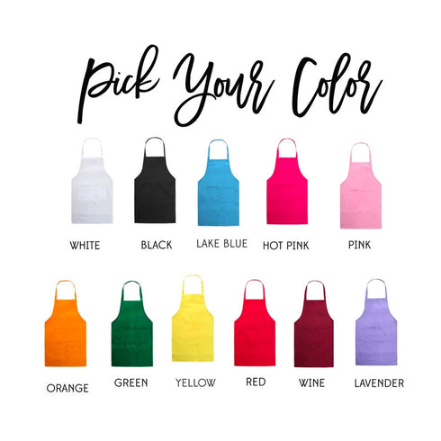 Personalised Canvas Cotton Kitchen Apron with Chef Hat