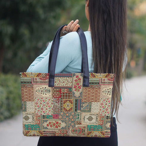 Mandala Print Women's Office Bag - Uncommongifts.in