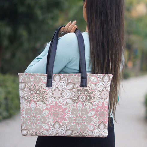 Mandala floral Women's Office Bag - Uncommongifts.in