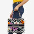 Zigzag Floral Printed Customised Box Tote Bag - Uncommongifts.in
