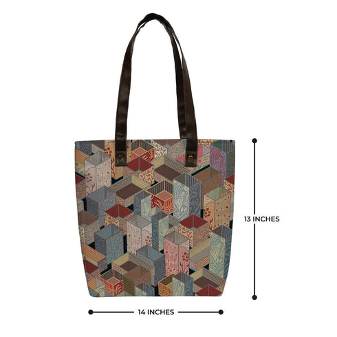 Printed Shopper Tote Bag - Uncommongifts.in
