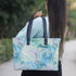 Blue Marble Print Women's Office Bag - Uncommongifts.in