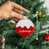 Personalised Snow Bauble Christmas Ornament