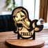 Customized Wooden Mermaid LED Table Lamp