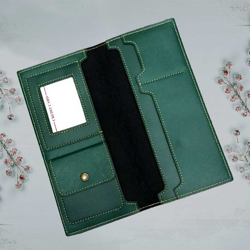 Personalised Travel Wallet with Charms - Olive - Uncommongifts.in