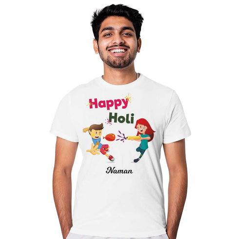Personalized Printed T-Shirt for a Colorful Celebration - Uncommongifts.in