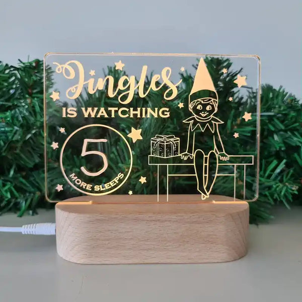 Personalised Christmas Night Light